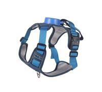 Reflective Dog Harness with Auto-Retractable Leash,Say Goodbye to Dirty Leashes,1.6m,Chest Hook Design, Safety Night Walking Vest, Blue etc (Blue)