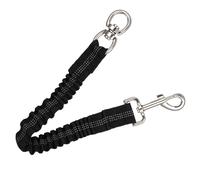 Reflective Dog Leash Extender with Bungee Rope and Swivel Clip | Nylon Build, , Black Finish, for Small Dogs and Collar Use during Training Sessions