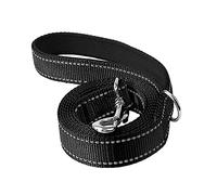 Reflective Dog Leash Puppy Strong Heavy Duty for Large Medium and Small Dogs black