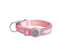 Reflective Dog Positioning Collar Medium And Large Dog Non-Strangle Neck Ring Pet Tracking Anti-Lost Collar Traction Rope(Pink,XL)