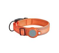 Reflective Dog Positioning Collar Medium And Large Dog Non-Strangle Neck Ring Pet Tracking Anti-Lost Collar Traction Rope(Orange,XL)