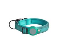 Reflective Dog Positioning Collar Medium And Large Dog Non-Strangle Neck Ring Pet Tracking Anti-Lost Collar Traction Rope(Cyan,XL)