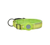 Reflective Dog Positioning Collar Medium And Large Dog Non-Strangle Neck Ring Pet Tracking Anti-Lost Collar Traction Rope(Green,XL)