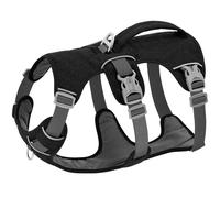 Reflective Dog Safety Harness With Handle Anti-Escape Adjustable Nylon Dog Harness For Shiba Inu Bulldog Greyhound Labrador,Black,XS