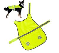 Reflective Dog Vest - High Visibility Adjustable Jacket for Camping | Neon Safety Apparel, Luminous Night Harness, Glimmering Warning Gear for Outdoor, Hiking, Running and Hunting Excursion Activities