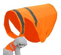 Reflective Dog Vest - Reflective Dog Vest Breathable Fluorescent Adjustable Orange | Comfortable Pet Vest for Hunting, Walking, Training and Acts