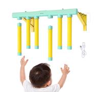 Reflective Drop Stick Challenge Game - ABS EVA 38x21cm | Falling Baton Relay Set | Catch To Win Reaction Training Toy | USB Charging Three Speeds For Children Adults Hand-Eye Coordination Gift Use