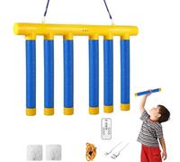 Reflective Drop Stick Challenge Game, Hand Speed Challenge Game, Hand Eye Coordination Training Toy, 3 Adjustable Speed Modes, Catching Sticks Games for All Ages, Upgrade Remote Control (Yellow)