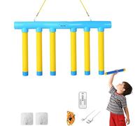 Reflective Drop Stick Challenge Game, Hand Speed Challenge Game, Hand Eye Coordination Training Toy, 3 Adjustable Speed Modes, Upgrade Remote Control, Catching Sticks Games for All Ages (Blue)