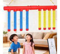 Reflective Drop Stick Game, 3 Adjustable Speed Catching Sticks Toy, Multiplayer Mode Hand Eye Coordinationfor Interactive, Perfect for Family Party Games and Skill Development (Multicolor)