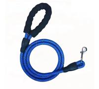 Reflective Duarable Nylon Dog Cat Leash Collar Small Medium Large Dogs Anti-lost Round Traction Rope Necklace Chain Pet Supplies Dog Lead(Blue,1.2CM 2M)