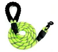 Reflective Duarable Nylon Dog Cat Leash Collar Small Medium Large Dogs Anti-lost Round Traction Rope Necklace Chain Pet Supplies Dog Lead(Green,1CM 2M)