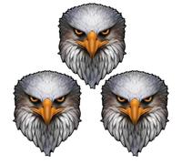 Reflective Eagle Eyes USA Flag Decal,Patriotic American Flag Bald Eagle Sticker,Waterproof Patriotic Vinyl Sticker,USA Pride Accessory for Pickup Tailgate,Car,Laptop,Any Smooth Surface (3#B,L)