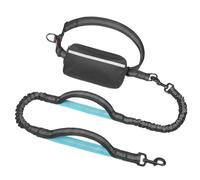 Reflective Elastic Dog Leash With Waist Clip Tear-Resistant Cord & Removable Storage Bag For Outdoor Training Running Leashes For Small Dog