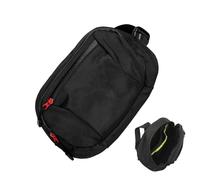 Reflective Fanny Pack - Wear Resistant Hiking Waist Pack, Breathable Waist Pouch with Pockets | Waterproof Anti Scratch Zippered Waist Bag, Motorcycle Riding Waist Bag for Men Women (Black)