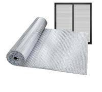 Reflective Foil Insulation - Waterproof Barrier Sheet for Energy Efficiency | Foil with Double Reflective Film & Flexible Insulation Roll for RV Roofs, Garage Doors and Vehicle Enclosures.