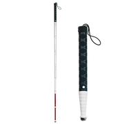 Reflective Folding Walking Stick,Telescopic Blind Cane,Wear Resistant Tip,for Vision Impaired,Blind People (128cm/50.4)