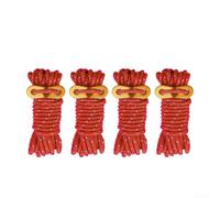 Reflective Guy Rope for Tents 4mm x 4m with Material and Strong Breaking Strength (4pcs Red)
