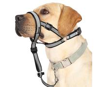 Reflective Head Collar, No Pull Collar for Large Dogs, Anti-Pull Muzzle Leash for Large Sized Breed, Adjustable Soft Dog Halter, Nose Leash for Easy Control on Walks