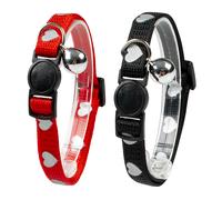 Reflective hearts cat collar Duvoplus