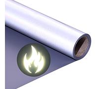 Reflective HTV Vinyl Rolls Reflective Heat Transfer Vinyl 12 Inch x 5 Feet Iron On Vinyl for T-Shirts DIY Design, Silhouette Cameo for Heat Press Machine(Light Grey)