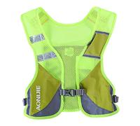 Reflective Hydration Pack Backpack Running Hydration Vest Marathon Runner Rucksack Cycling for Men & Women (Green)