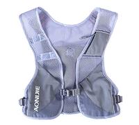 Reflective Hydration Pack Backpack Running Hydration Vest Marathon Runner Rucksack Cycling for Men & Women (Grey)