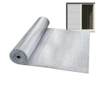 Reflective Insulation Roll - 23.6 Inch Bubble Foil | Aluminum Thermal Barrier Sheet - Double Sided Waterproof Heat Shield for Roof Garage Door RV Window Car Cover Energy Saving Use