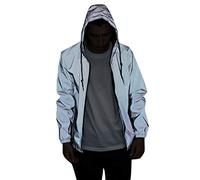 Reflective Jacket Men Women Waterproof Jacket Lightweight Raincoats Mountaineering Jacket Windproof Trench Coats Hiking Warm Outdoor Jackets Plus Size Softshell Jacket Windbreaker with Hooded