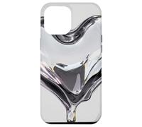 Reflective Liquid Heart Fluid Dynamics Case for iPhone 12 Pro Max