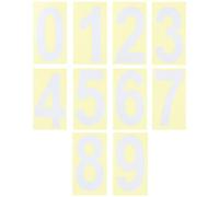 Reflective Mailbox Numbers 4 inch, Number Stickers 0-9 for Mailbox, Outdoor, House Number Decor - Sliver