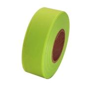 Reflective mark 10 Rolls Fluorescent Flagging Tape, 1inch X 30yards Per Roll Non-Adhesive Plastic Ribbon for Tree/Hunting/Trail/Boundary Marking(Grass)