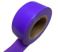 Reflective mark 10 Rolls Fluorescent Flagging Tape, 1inch X 30yards Per Roll Non-Adhesive Plastic Ribbon for Tree/Hunting/Trail/Boundary Marking(Purple)
