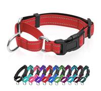 Reflective Martingale Dog Collars. Dog Collar with Quick Release Buckle. Adjustable Soft Padded Breathable Nylon Pet Collar Suitable for Puppies for Small Medium Large Dogs.
