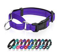 Reflective Martingale Dog Collars. Dog Collar with Quick Release Buckle. Adjustable Soft Padded Breathable Nylon Pet Collar Suitable for Puppies for Small Medium Large Dogs.