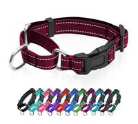 Reflective Martingale Dog Collars. Dog Collar with Quick Release Buckle. Adjustable Soft Padded Breathable Nylon Pet Collar Suitable for Puppies for Small Medium Large Dogs.