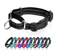 Reflective Martingale Dog Collars. Dog Collar with Quick Release Buckle. Adjustable Soft Padded Breathable Nylon Pet Collar Suitable for Puppies for Small Medium Large Dogs.