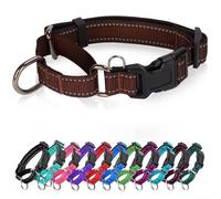 Reflective Martingale Dog Collars. Dog Collar with Quick Release Buckle. Adjustable Soft Padded Breathable Nylon Pet Collar Suitable for Puppies for Small Medium Large Dogs.