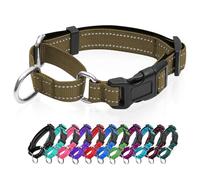 Reflective Martingale Dog Collars. Dog Collar with Quick Release Buckle. Adjustable Soft Padded Breathable Nylon Pet Collar Suitable for Puppies for Small Medium Large Dogs.