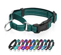 Reflective Martingale Dog Collars. Dog Collar with Quick Release Buckle. Adjustable Soft Padded Breathable Nylon Pet Collar Suitable for Puppies for Small Medium Large Dogs.