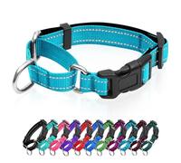 Reflective Martingale Dog Collars. Dog Collar with Quick Release Buckle. Adjustable Soft Padded Breathable Nylon Pet Collar Suitable for Puppies for Small Medium Large Dogs.