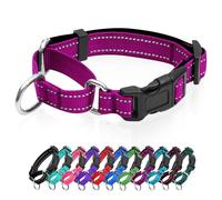 Reflective Martingale Dog Collars. Dog Collar with Quick Release Buckle. Adjustable Soft Padded Breathable Nylon Pet Collar Suitable for Puppies for Small Medium Large Dogs.