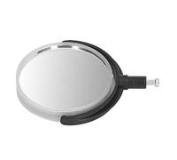 Reflective Mirror Microscope, 360 Degree Rotation Practical Field of View Expanding 2 Side Microscope Plane Concave Reflector for Experiment(Plastic Bracket)