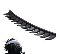 Reflective Mohawk Stickers - Mohawk Helmet Stickers, Cockscomb Design Motorcycle Stickers | High Intensity Self Adhesive Rubber Strips for Skateboarding, Dirt Bikes, Cycling, Helmets Not Included