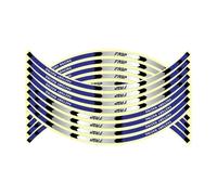 Reflective Motorcycle Accessories Wheel Tire Modification Sticker Hub Decals Rim Stripe Tape for 17-18 Inch Wide and Above 150cc