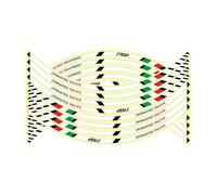 Reflective Motorcycle Accessories Wheel Tire Modification Sticker Hub Decals Rim Stripe Tape for 17-18 Inch Wide and Above 150cc