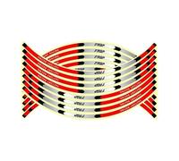 Reflective Motorcycle Accessories Wheel Tire Modification Sticker Hub Decals Rim Stripe Tape for 17-18 Inch Wide and Above 150cc