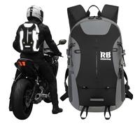 Reflective Motorcycle backpack, that helps to prevent traffic accidents. Lightweight, Commuter, Riding, Cycling backpacks, Black, Laptop