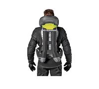 Reflective Motorcycle Jacket Motorcycle Airbag Vest Reflective Tape On Chest And Back Motorcycle Inflatable Vest (Color : Black, Size : M)