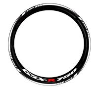 Reflective Motorcycle Wheel Decal For SUZUKI GSXR750 GSX R750 GSX-R750 17 Inch Reflective Rim Decals Stripe Tape Hub Stickers Decorative